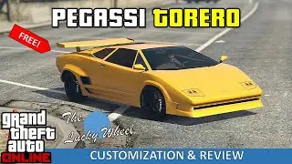 Pegassi Torero (Lamborghini Countach) Best Customization and Review (GTA 5 Online Podium Car Review)