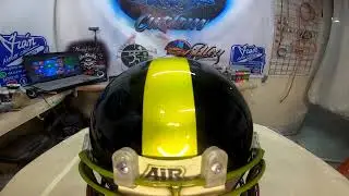 casco steelers (reparando un casco viejo) #steelers #custom#pintura #aerografia #airbrush #cascos