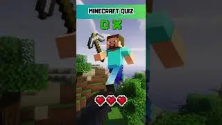 Minecraft OX Quiz:  Test Your Minecraft Knowledge  #minecraftquiz #minecraftshorts #trivia #quiz