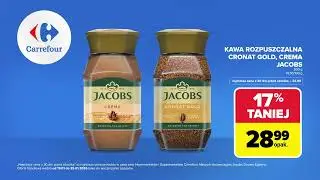 MISJA: PRZERWA NA PROMKĘ. Kawa rozpuszczalna (200 g) Jacobs Cronat Gold, Crema -17%, 28,99 zł/opak.