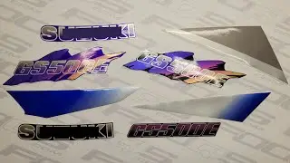 Motostickers Suzuki GS 500E naklejki Fooqs adesivi autocollants oem aufkleber stickers decals
