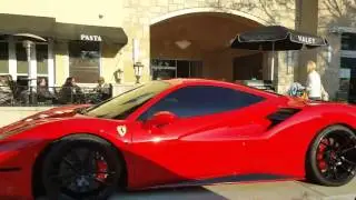 Red Ferrari life in Shops at Legacy in Plano