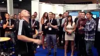 World record attempt by Dan Magness. Beats his own record of 963 on his shoulders alone!