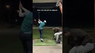 POV: you tee off in 1 minute #golf #golfyoutube @takomogolfcompany