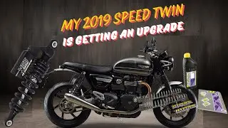 Upgrading the suspension on my 2019 Triumph Speed Twin 1200. YSS RG362 shocks & Hyperpro springs.