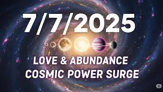 Cosmic Power Surge: Manifest LOVE & ABUNDANCE on 7/7/2025 (Moon, Venus, Jupiter Alignment!)