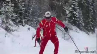 Todd Lodwick training in Steamboat