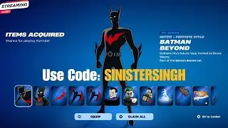 🔴NEW FORTNITE *WINTERFEST* SPONGEBOB & BATMAN BEYOND UPDATE (LIVE) #usecodesinistersingh