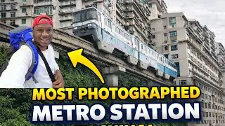 The Famous Liziba Metro station in Chongqing 🇨🇳