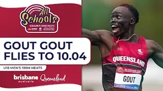 Gout Torches the 100m Heats | 2024 Chemist Warehouse Australian All Schools Athletics Championships
