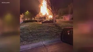 Crews battle two-alarm fire at east Charlotte apartment complex