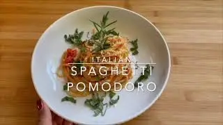 Spaghetti Pomodoro with Fresh Tomato Sauce and Homemade Garlic Olive Oil (condensed recipe guide)