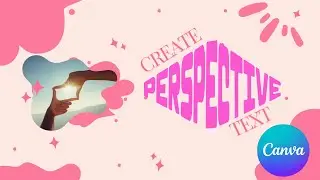 How to Create Perspective Text in Canva | Pro Text Effect Tutorial