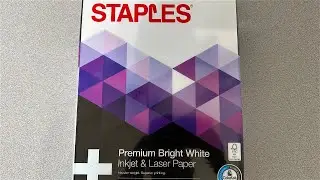 Staples Inkjet Paper - 8.5 x 11 inch 24 lbs 98 Brightness