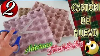 💥TRANSFORMA tu Hogar en esta NAVIDAD con Simples CARTONES DE HUEVOS ♻️ 2 Sorprendentes Ideas 💡