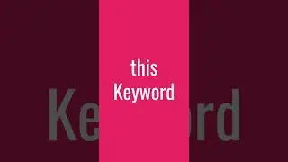 this keyword in js | javascript