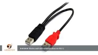 StarTech.com USB2HABMY6 6 Feet USB Y Cable for External Hard Drive - USB A to mini B | Review/Test