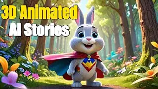 AI Animated Story | Benny the Brave Bunny 🐰 | Kids Story in English