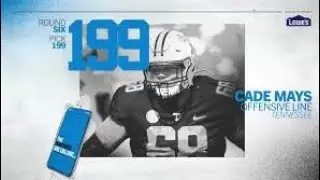 Carolina Panthers Select Cade Mays In The 6th Round!