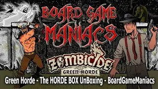 Zombicide Green Horde - The Horde Box Unboxing - BoardGameManiacs
