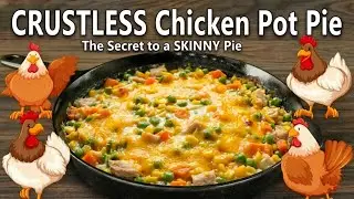 Delicious Chicken Pot Pie UNDER 250 CALORIES per serving. #chickenrecipe #chicken #weightloss #diet