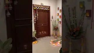 Diwali Entrance decor✨ #shorts #youtubeshorts #diwali #diwalicelebration #diwalidecor #indiandecor