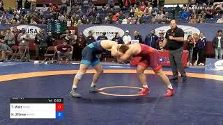 97 Kg Semifinal Ty Walz Titan Mercury Wrestling Club Vs Hayden Zillmer Gopher Wrestling Club RTC