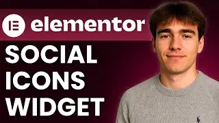 Как использовать виджет социальных иконок в Elementor (Учебное пособие 2026)