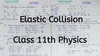 Elastic collision in one dimension 🤔🤔