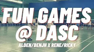 Alden/Benjh vs. Rene/Ricky | Highlights Only | DASC | Fun Games | Recreational Badminton