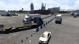 ATS  driving academic Double Trailer Handling1-4 90 degree Turns