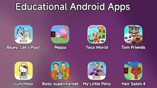 Bluey: Давайте играть, Мир Свинки Пеппы (Netflix), Мир Toca Boca, Мой Говорящий Том и друзья, Hel...