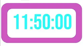 710 Minutes 11 50 HoursCountdown  Timer Clock with Alarm Sound⏰🔔