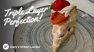 HOW TO MAKE | The BEST Strawberry Shortcake Cake | HOT MILK SPONGE