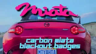 New Visual Mod: Carbon Miata Black Aluminum emblems 2022 MX-5 Miata Club 4K HDR