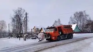 Очистка дорог от снега 290 часть