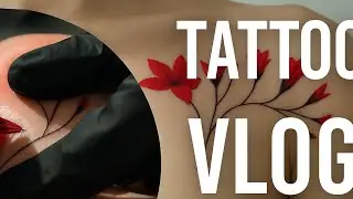 FLOWER TATTOO || TATTOO VLOG || GRIL TATTOO || 2025
