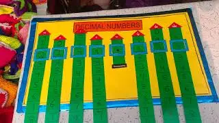 Decimal Number working model # DIY #schoolproject #tlmideas #tlm #scienceproject #trending