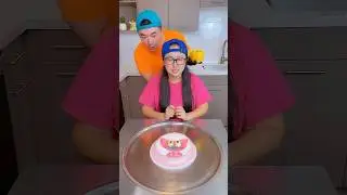 Pink cake vs chocolate cake ice cream challenge!🍨 #funny by Ethan Funny Family