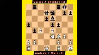 Andrew J Muir vs Valery A Chekhov || Sicilian: Pelikan || World Junior Championship, 1975 #chess
