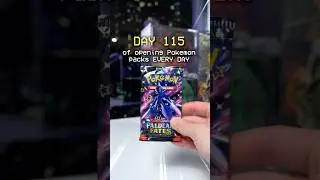 Day 115: Shiny Hunting! Paldean Fates Booster Pack Opening 🔮 #pokemonshorts