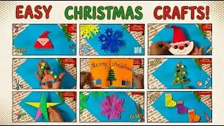 9 Easy DIY CHRISTMAS Crafts I CHRISTMAS Card, Santa Claus, Christmas Tree and many more