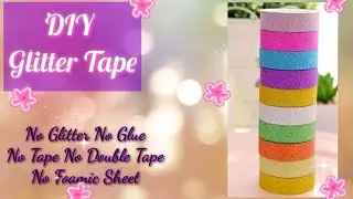 Homemade glitter tape|How to make glitter tape at home|Diy glitter tape|Syedz Diy
