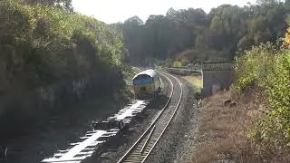 A rare sight for this line! A DRS class 57 on a Tesco working