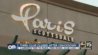 Third club closed after crackdown, three people arrested