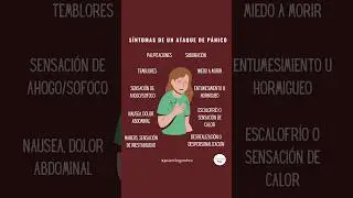 S&Iacute;NTOMAS de un ATAQUE DE P&Aacute;NICO #ataquedepanico #ansiedad #psicologia