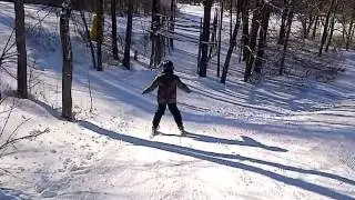 Sam and I skiing Mad River Ohio - Trailer