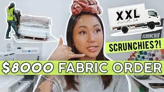 $8000 ONLINE FABRIC HAUL | Where I Buy & Order Fabric For My Biz ✨ Handmade XXL Scrunchie Shop ✨