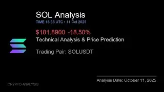 SOL (SOLUSDT) Technical Analysis - Price Prediction & Buy or Sell October 11, 2025