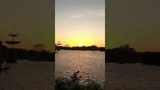 EPCOT Sunset Vibes Relaxing Water and Music #shorts #disney
